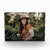 Klasse des modernen White Script-Abschlusses 2022 Fotoblock (Vorderseite)