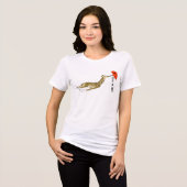 Klasse des Niedlichen Giraffenschirms 2025 Tri-Blend Shirt (Vorderseite voll)