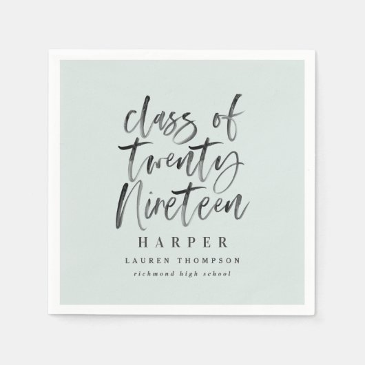 Klasse des Party mit Hochschulabschluss 2019 Serviette (Vorderseite)