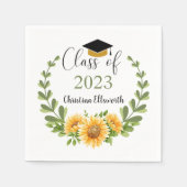 Klasse des Party "Sonnenblume Wreath Grad" 2023 Serviette (Vorderseite)