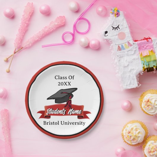 Klasse des Personalisierten Abschlusses 2023 Maroo Pappteller (Party)