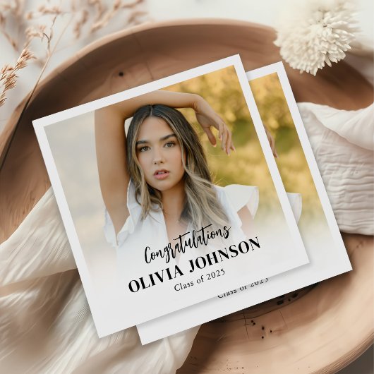 Klasse des Personalisierten Fotos im Studienjahr 2 Serviette