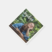 Klasse des Personalisierten Fotos im Studienjahr 2 Serviette (Ecke)