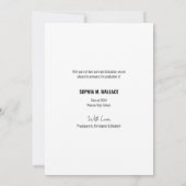 Klasse des Personalisierten Graduate-Fotos für 202 (Rückseite)