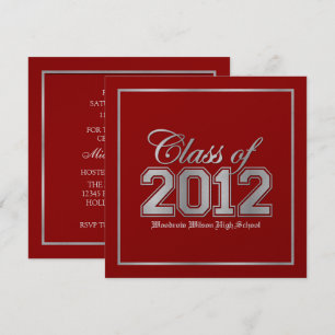 Klasse des Premium Red / Silver Abschlusses 2012 Einladung