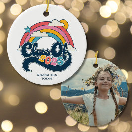 Klasse des Rainbow Custom Foto Abschlusses 2025 Keramik Ornament