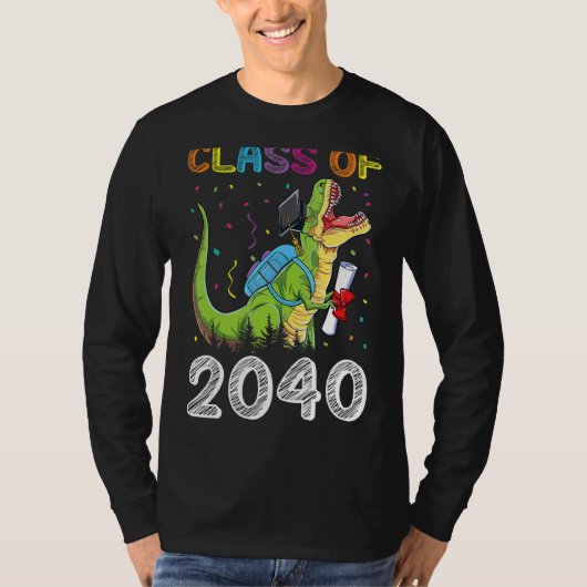 Klasse des Rex-Abschlusses 2040 wächst mit mir T-Shirt (Vorderseite)
