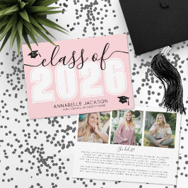 Klasse des rosa Abschlusses 2025 Ankündigung