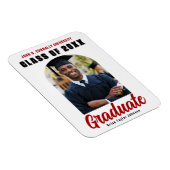 Klasse des roten Abschlusses des Graduate Foto 202 Magnet (Rechte Seite)