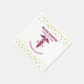 Klasse des roten Caduceus RN Symbol-Abschlusses mi Serviette (Ecke)