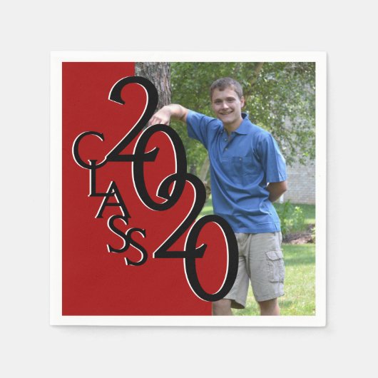 Klasse des roten Fotos 2020 Serviette (Vorderseite)