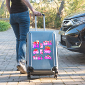 Klasse des roten Rosa-Vinyl-Stickers 2024, kundens Aufkleber (Koffer Insitu)