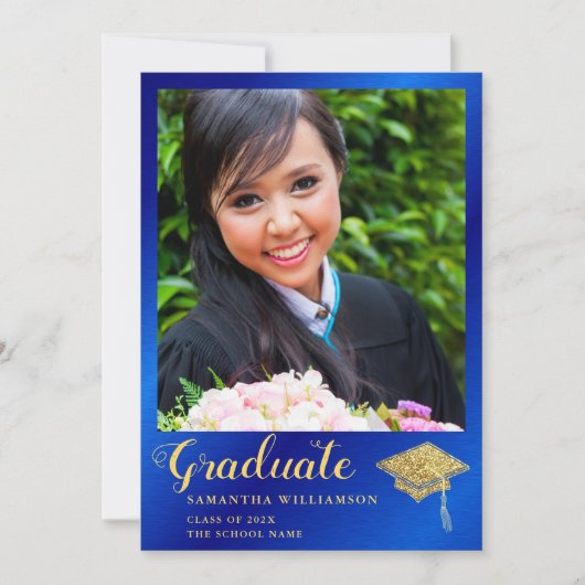 Klasse des Royal Blue-Gold-Abschlüsse für das Stud Ankündigung (Vorderseite)