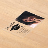 Klasse des schicken Abschlusses für Minimalistisch Acryleinladungen (Ablage )