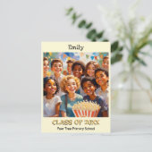 Klasse des Schulabbrechers Postkarte (Stehend Vorderseite)