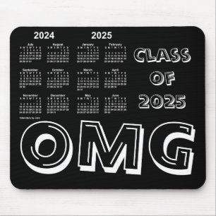 Klasse des Schuljahres 2025 von Janz Black Mousepad
