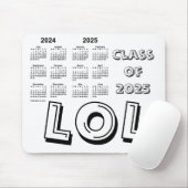 Klasse des Schuljahres 2025 von Janz White Mousepad (Mit Mouse)