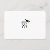 Klasse des Schwarz-Weiß-Abschlusses 2025 Begleitkarte (Rückseite)