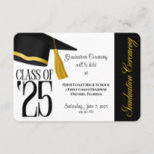Klasse des Schwarz-Weiß-Abschlusses 2025 Begleitkarte (Vorderseite)