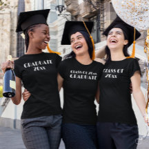 Klasse des schwarzen Shirts mit 20xx Abschluss