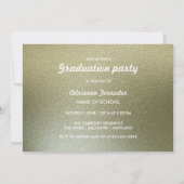 Klasse des Silver Foil Abschluss Hat Foto 2016 Einladung (Rückseite)