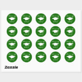 Klasse des Sticker 2017 (grüne Graduierungsobergre (Blatt)