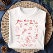 Klasse des trendy Hand Drawn Style Abschlusses 202 T-Shirt