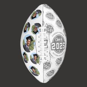 Klasse des Vintagen Graduate-Fotos 2025 Football