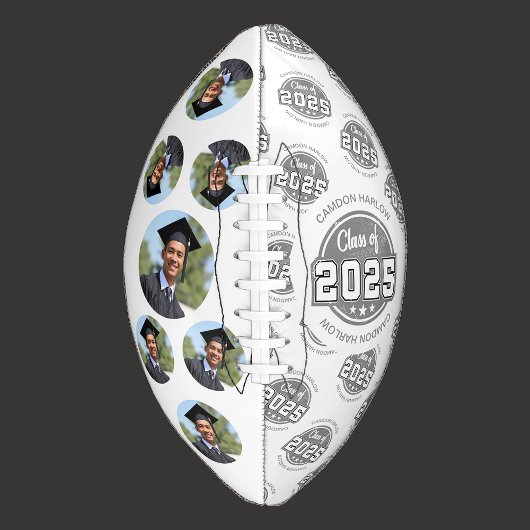 Klasse des Vintagen Graduate-Fotos 2025 Football