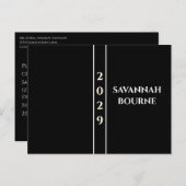 Klasse des Wechsels zum aktuellen Abschluss Einladungspostkarte (Vorne/Hinten)