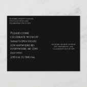 Klasse des Wechsels zum aktuellen Abschluss Einladungspostkarte (Rückseite)