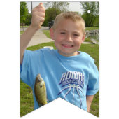 Klasse | Editable Orange | Foto Abschluss Wimpelkette (Dritte Fahne)