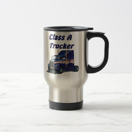 Klasse eine Fernlastfahrer-Reise-Tasse Reisebecher (Rechts)
