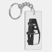 Klasse eine Motorhome/Bus-Silhouette auf Schlüsselanhänger (Vorderseite links)