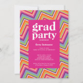 Klasse eines beliebigen Jahres Graduation Party ro Einladung (Vorderseite)