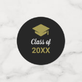 Klasse eines Glückwunschs Grad Graduation Cap Konfetti (Klein Vorderseite)