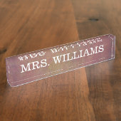 Klasse + Einfach Beruflich Namensplakette (Seite)