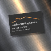 Klasse Einfaches Dachservice Business Card Magnet