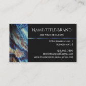 Klasse Elegant Labradorite dunkelblau Visitenkarte (Rückseite)