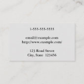 Klasse & elegante Anwaltskarte Visitenkarte (Rückseite)