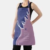 Klasse Elegante Liebe Script-Schürze Schürze (InSitu)