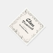Klasse Entlassen Lehrer Ruhestandsparty Serviette (Ecke)