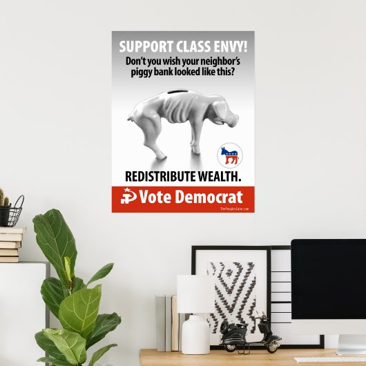 Klasse Envy - Piggy Bank: Protest Poster (Heimbüro)