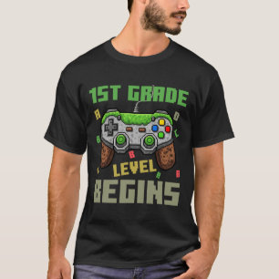 Klasse erste Stufe beginnt Gamer Jungen Kinder Ck T-Shirt