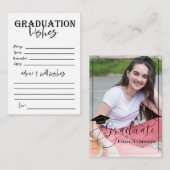 Klasse "Foto" im Jahr 2025 Abschluss Hinweiskarte (Vorne/Hinten)