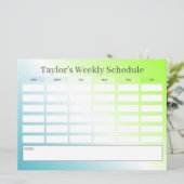 Klasse für blaue grüne Gradienten mit 2-in-1-Budge (Stehend Vorderseite)