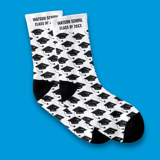 Klasse für den Schulnamen der Graduation Cap Schoo Socken