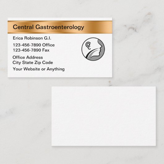 Klasse Gastroenterologe Medical Business Cards Visitenkarte (Vorne/Hinten)