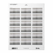 Klasse gebürstetes Aluminium Adressaufkleber (Vorne)