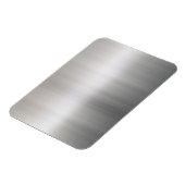 Klasse gebürstetes Aluminium Magnet (Linke Seite)